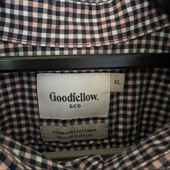Goodfellow & Co mens long sleeve plaid button down shirt | size Extra Large - Picture 11 of 11
